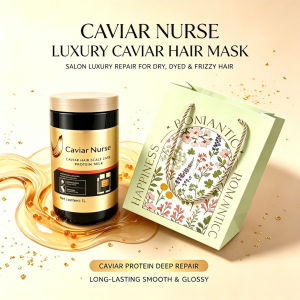 【Buy 1 Get 1】 Caviar Nurse Hair Scale Care Protein Milk Hair Mask Smooth Shiny Split Ends Salon