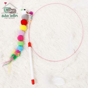 Cần Câu Đồ Chơi Dây Thép Dẻo Cho Mèo