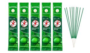 5 Packs (30 Sticks/Pack) Golden Inscents Green Citrus Scent Fly Repellent & Mosquito Killer Incense Sticks (Pamatay Lamok) for Indoor and Outdoor