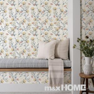 Boho Floral Peel and Stick Wallpaper - Floral Self-Adhesive Prepasted Wallpaper Removable Wall Decor