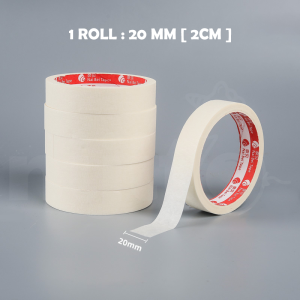 Nijito - Masking Tape White Tape Kertas Packaging Tape White Tape Art Drawing Painting Tape Glue Decoration Party