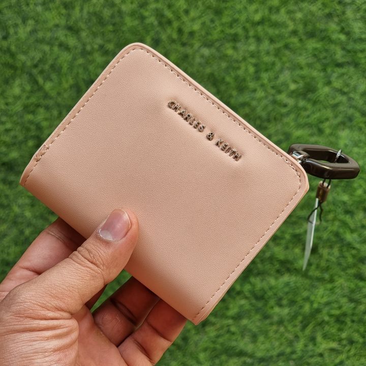 Original C.H.A.R.L.E.S K.E.I.T.H Womens Short Wallets Mini Top Zip Small Wallet Peach Lazada PH