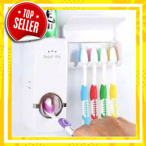 ( BAYAR COD ) DISPENSER ODOL OTOMATIS FREE TEMPAT SIKAT GIGI Dispenser Pasta Gigi Polos dan Tempat Sikat Gigi Kekinian