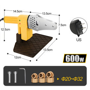 1000w PPR Heater Hot Melter / Fusion Machine Heavy Duty Pipe Fusion Welding Machine constant temperature PPR water pipes hot melt machine PPR Heater Machine Fusion Plastic Pipes Welding Machine With 20-63mm die