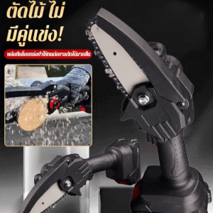 เลื่อยโซ่ ขนาดเล็ก ไม่มีแปรง เลื่อยโซ่บันทึก แบตเตอรี่ลิเธียมอันทรงพลัง ตัด ระบบระบายความร้อน ผู้ใหญ่