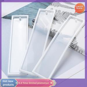 Graceful แม่พิมพ์ซิลิโคนทำที่คั่นหนังสือทรงสี่เหลี่ยมผืนผ้าทำด้วยอีพอกซีเรซินแม่พิมพ์งานฝีมือแบบทำมือ