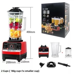 2L Commercial 4500W Blender Machine Home Multifunctional Chili Peppers Food Processor Chopper/Smoothie Mixer Grinder/Fruit Juicer Vegetable Juice Blender / Ice Crusher Nutrition Maker 破壁机搅拌机料理机