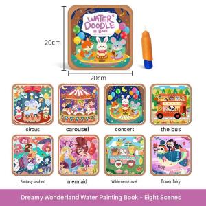 Childrens Magic Water Painting Book/Repeated Doodle Painting Book/Coloring Book/Quiet Book/gifts