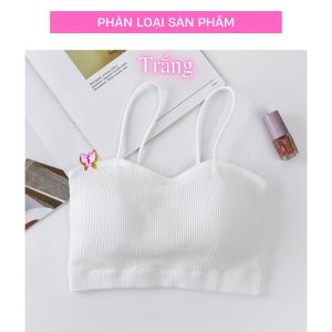 Áo lót lá nữ học sinh vải thun gân hai dây nhỏ thiết kế đơn giản trẻ trung dễ phối đồ (MS 04087) Anna Shop