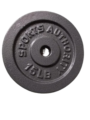15lbs x 1pc Sports Authority 15lbs dumbell/barbell plates (per piece)