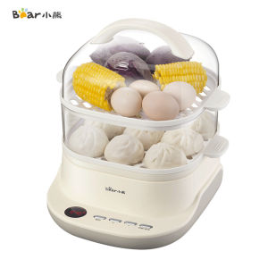 【 Real Stock in Malaysia 】 Bear Electric Steamer 6L Multifunctional Household Small Double-layer Steamer Breakfast Machine Large Capacity Automatic Power-off Steamer DZG-C60T7