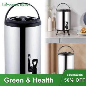 【New Arrival】 Professional Stainless Steel Gravity Water Dispenser 6L 8L with Faucet Insulated Drink Dispenser for Commercial Use