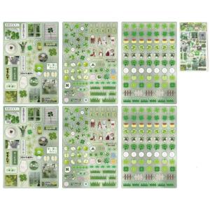 6 Tấm Sticker Retro Sticker Dính Decal nhãn dán thủ công đề can hoạt hình Cá Sticker Cho Máy Tính Xách Tay Scrapbooking