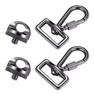 1/4" Screw Connecting Adapter Quick Release Trigger Hook Ring Carabiner Screw Lock DSLR Camera Strap Buckle Hook