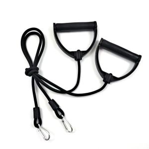 SHENEY Rubber Pull Rope Bands Strength Training Black Rubber Tube Band Exercise Cords with Carabiner Resistance Bands Muscle Training