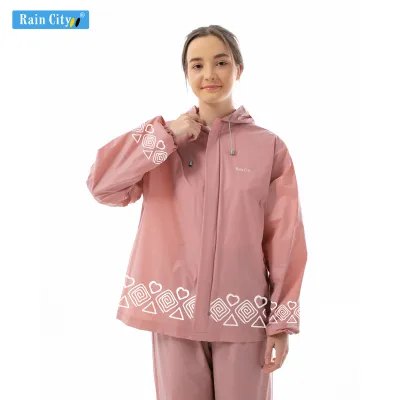 Jas Hujan Setelan Elina Jas Hujan Wanita Jas Hujan Lucu - Rainicity 70067