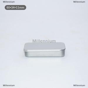 [COD] Millennium Metal Rectangular Empty Mini Tin Box Tinplate Push Candy Cases Storage Box