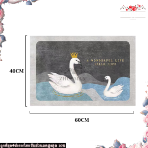 พรมเช็ดเท้าน่ารักๆ พรมเช็ดเท้าห้องน้ำ ให้ความรู้สึกที่สบายผิวเมื่อเท้าสัมผัส ไม่ระคายเคืองต่อเท้า 40*60CM เหมาะสำหรับวางไว้หน้าห้องน้ำ