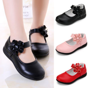Girls Shoes Bow Tie Decoration Stable Walking Leather Shoes Protection Good Package Big Boy