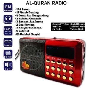 Quran Radio - Full Alquran- Local FM radio- 8GB Memory Card Mp3 Al-Quran