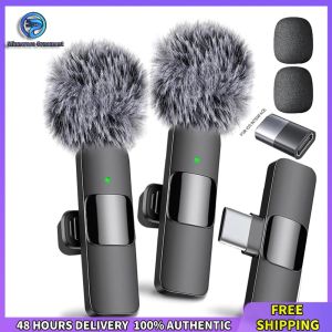 Winnereco Bluetooth Wireless Lavalier Microphone with Noise Cancelling Feature Compact Portable Audio Mic for Video and Podcasting