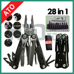 ATO TOOL Upgraded Version EDC Multi Tools Stainless Steel Multitool Pliers Outdoor Camping Folding Pliers