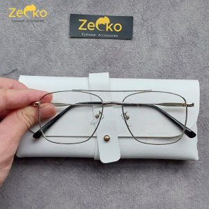 Gọng kính cận nữ Zecko EGC21 gọng kính kim loại tròng đổi màu chống ánh sáng xanh tia UV