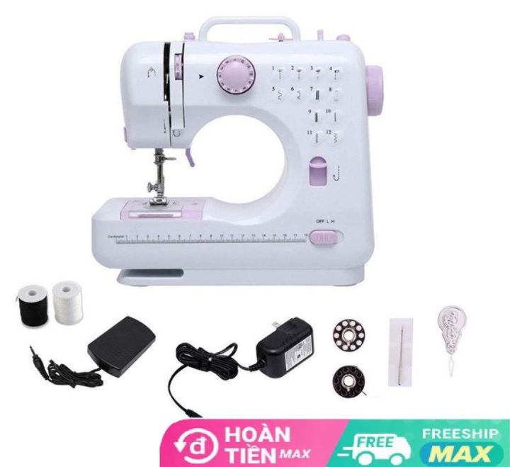 Máy May Mini Gia Đình USM 505L - Máy Khâu Mini Gia Đình 12 Đường May ...