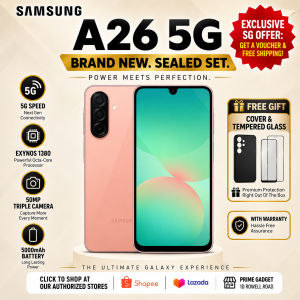 Samsung A26 5G Brand New Sealed Set 5G Speed Connectivity 50MP Triple Camera 5000mAh Battery Free Gift & Warranty
