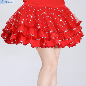 ชุดการแสดงเลื่อมกระโปรงทรงย้วยวงกลมใหญ่ขนาดเล็กใหม่ชุดเต้นรำภายนอกกระโปรงเต้นรำกระโปรงเต้นรำ Gitba