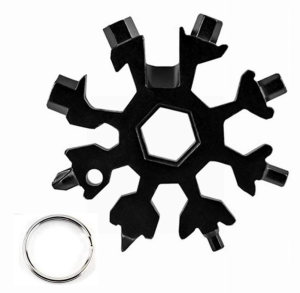 EFHL0172 Snowflakes Multi Tool Pocket Wrench Saker Tool Kunci Salju 18 IN 1