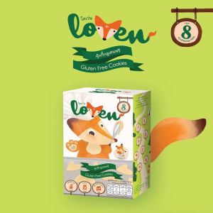 🦊Loven ขนมเด็ก 8 เดือน+ คุกกี้ รสวนิลา รสช็อกโกแลต Melty Drop ผลไม้อบกรอบ ใยอาหารสูง TOP 8 FREE