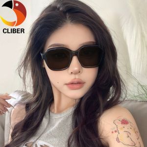CLIBER 1pc Fashion Square Women Shades Glasses FramelessLens Sunglasses For female Men Outdoor Anti UV Large Frame Eyewear newcln