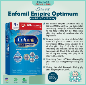 Sữa Enfamil Enspire xanh mẫu mới HuMO6 850gr giúp bé phát triển toàn diện