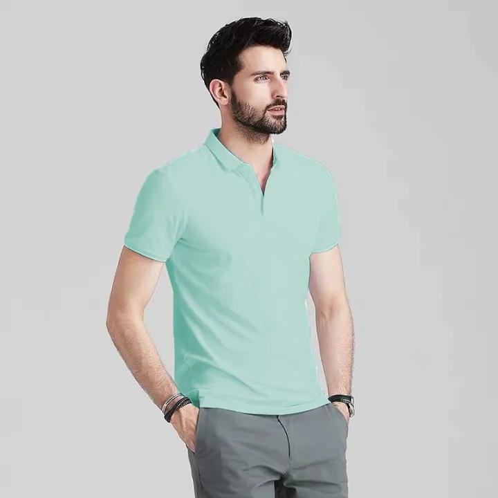 Mens mint green polo shirt hotsell