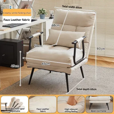 Folding chair Reclining chair and bed portable bed multifunctional reclining chair portable Adjustable bed reclining chair
