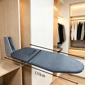 xpkQ Folding Ironing Boards Large Retractable Cloakroom Wall-mounted Ironing Boards Modern Laundry Accessories Household Merchandises T4N8K