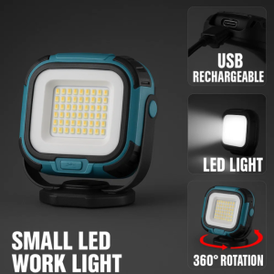 💕Large Capacity💕Full-Scene Work Light Multi-Position Rotating Lamp Head Strong Magnetic Adsorption Garden Light Outdoor Maintenance Light Camping Light