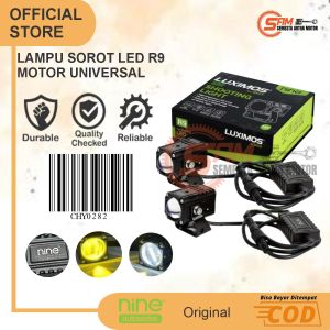 Lampu LED R9 Lampu Sorot Tembak Shooting Light Warna Putih Kuning Hi-Lo Sepasang