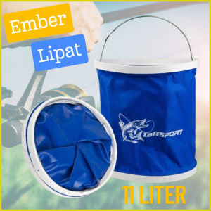 BARU TaffSPORT Ember Lipat Multifungsi Memancing Foldable Bucket Fishing Waterproof 11L