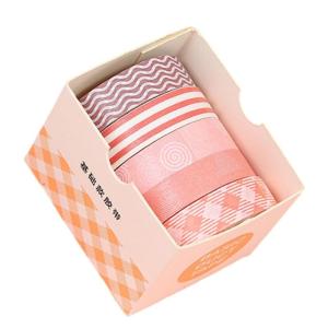 5Rolls Scrapbooking Decorative Tape 10mmx2m Aesthetic Tape for Scrapbooking Photo Album Journal Notebook and Art Craft