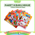 Paket 8 Buku Warna Belajar Anak Motif Mewarnai Mixue. 