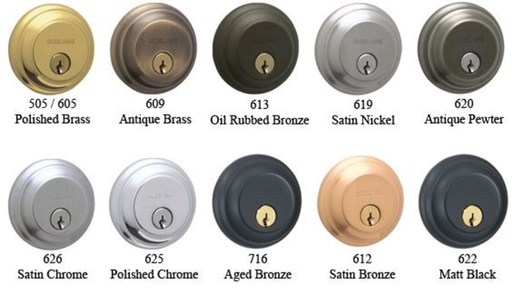 Schlage%20Double%20Cylinder%20Deadbolt%20-%20Satin%20Chrome%20Model:%20B62N%20626%20Made%20in%20Mexico%20-%20Image%205