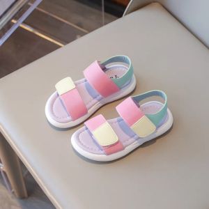 Dép bé gái quai dù màu pastel siêu xinh Dép sandal bé gái sz 26-37 Dép quai hậu cho bé gái đi học Hàng Quảng Châu Cấp