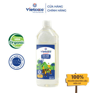 [ Dầu dừa Vietcoco ] Dầu dừa tinh khiết ép lạnh hữu cơ nguyên chất dưỡng ẩm & skincare dưỡng tóc