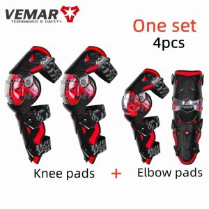 VEMAR Elbow Protector Knee Brace Motorcycle Accessories Motocross Racing Riding Outdoor Sports Bike Gear Knee Pads