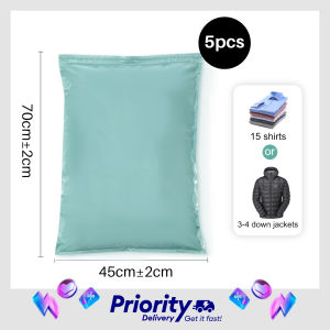 Air Valve Vacuum Compression Bag Manual Vacuum Compression Storage Bag PA+PE Durable Material 6C Thickness Quilts Blankets Clothes Seal Bags Waterproof Dustproof Space Saving 45x70cm 56x80cm 80x100cm