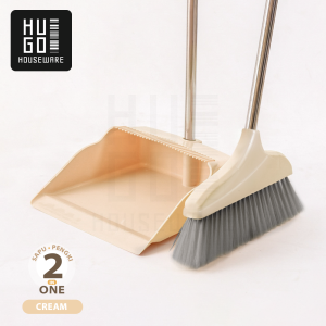 HUGO Sapu Lantai 3 in 1 Broom Set Alat Pembersih Lantai Sapu Pengki Serokan Air