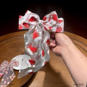 [COD] Auto Stuff กิ๊บติดผมคริสต์มาส1 2ชิ้นสำหรับผู้หญิงกิ๊บโบว์ใหญ่สำหรับผมยาวขนาดใหญ่เครื่องประดับผมแฟชั่นน่ารัก