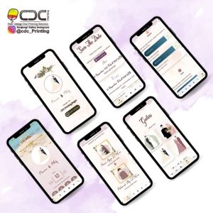 UNDANGAN PERNIKAHAN DIGITAL WEBSITE CANTIK ELEGAN DAN UNIK